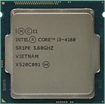 Intel Core i3-4160 3.6 GHz 2core SVGA HD Graphics4400 0.5+3Mb 54W 5 GT s LGA1150