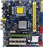 ASRock P43ME Rev1.00 LGA775 P43 PCI-E+GbLAN SATA MicroATX 2DDR2 PC2-9600 + планка
