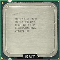 Intel Celeron E3300 2.5 GHz 2core 1Mb 65W 800MHz LGA775