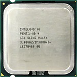 Intel Pentium 4 631 3.0 GHz 1core 2Mb 86W 800MHz LGA775