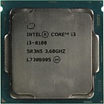 Intel Core i3-8100 3.6 GHz 4core SVGA UHD Graphics 630 6Mb 65W 8 GT s LGA1151